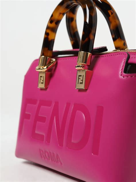 fuchsia fendi velvet|Fendi leather handbags.